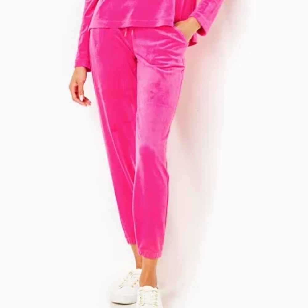NWT Lilly Pulitzer 28" Mallie Velour Pant